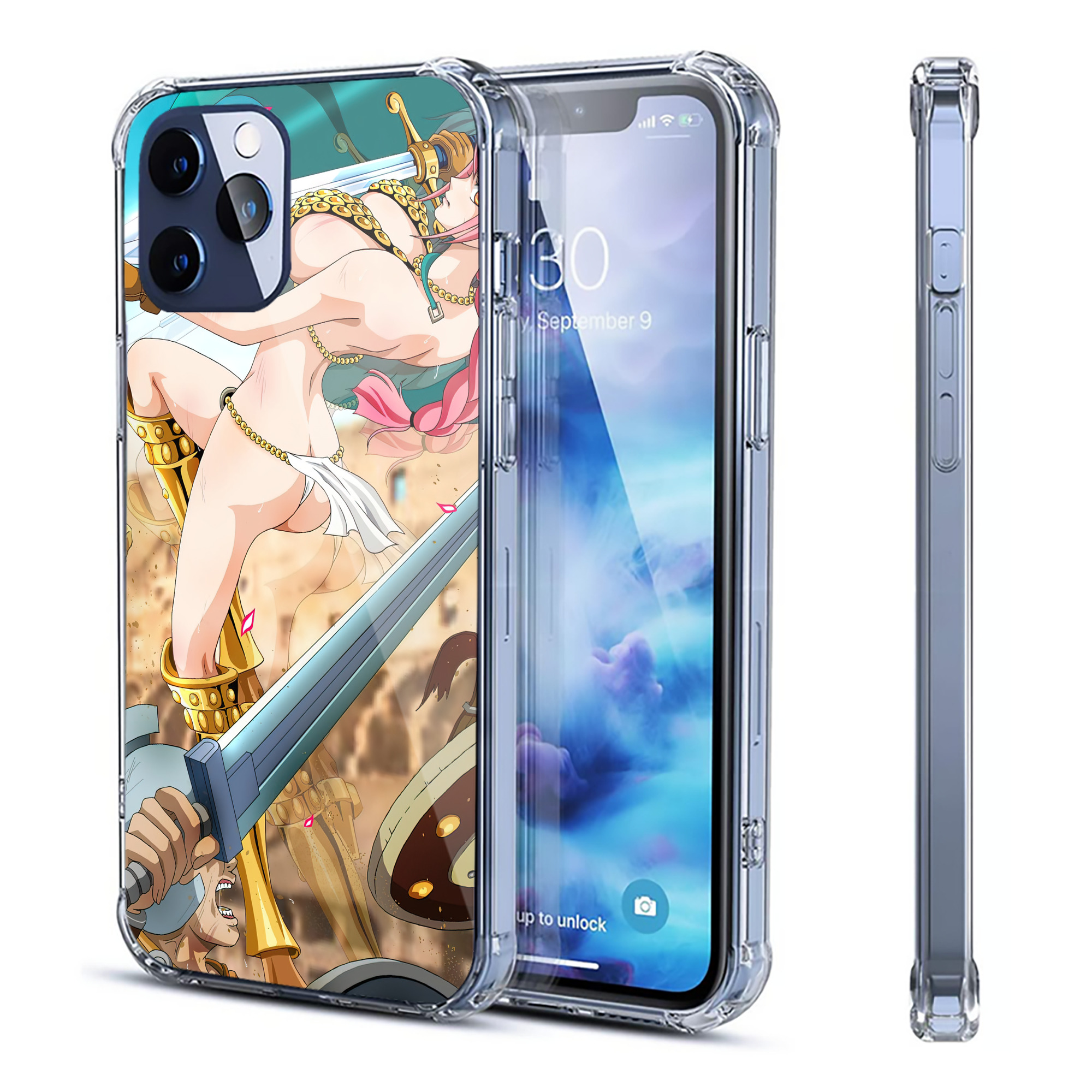 （画像用） ワンピース ONE PIECE 【iPhone 12シリーズ対応】透明スマホケース（クリアソフトケース）